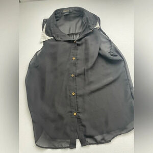 Women’s small see through sleeveless shirt‎